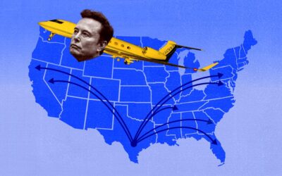 A year of Elon Musk’s private jet travels reveals his deepening political ties