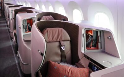 Singapore Airlines Business Class seat types by route to October 2025