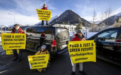 Private jet flights soar by 170 per cent as politicians and business leaders descend on Davos 2025