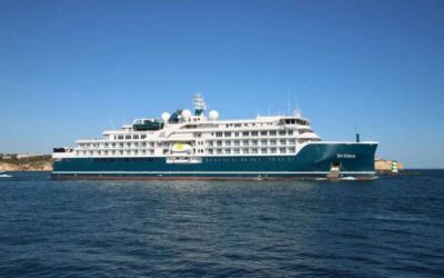 Luxury expedition cruise ship SH Diana docks in Tenerife for the first time